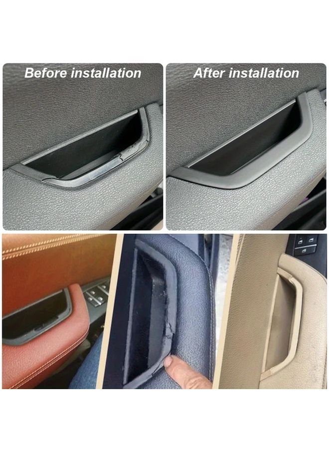 Carbon Fiber Door Pull Handle Armrest Panel Cover For BMW X3 X4 F25 F26 2011 2017 - Image 3